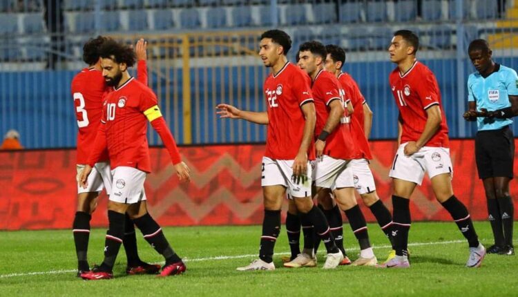 محمد صلاح مع منتخب مصر