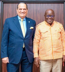 رئيس غانا يستقبل أحمد ناصر 