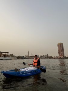 النقيب محمد آمان احد أبطال التجديف